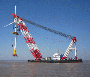 floating crane barge rent & sell 50t to 5000t crane vessel charter
