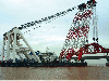 sheerleg floating crane barge for sale for rent charter